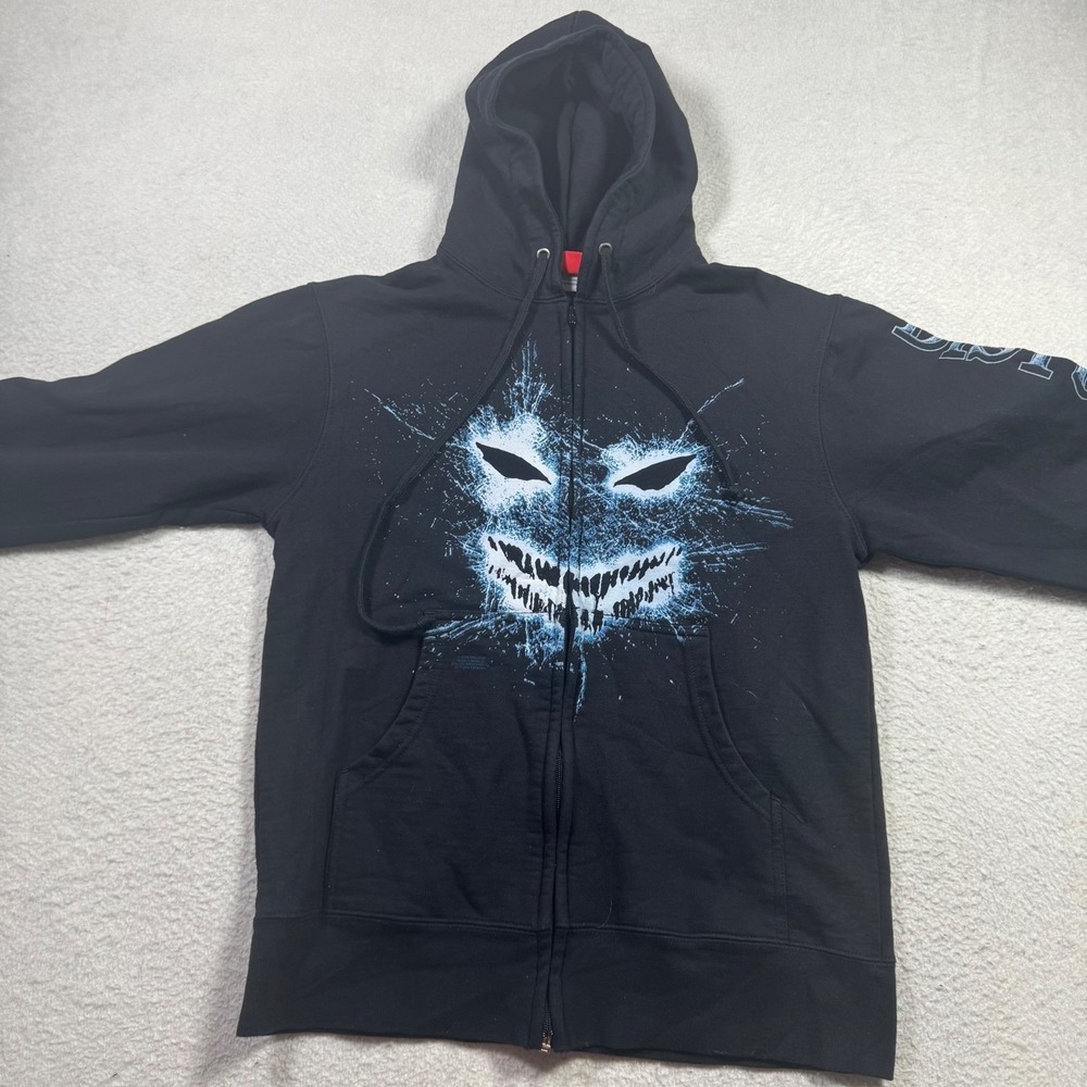 Bravado Disturbed Zip Hoodie Small Black Good 2008 The Guy Band Merch Graphic